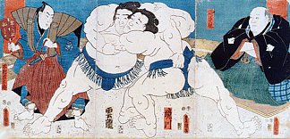 相扑 Sumo (1851)，歌川国贞