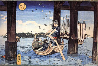 渡船夫 Ferryman，歌川国芳