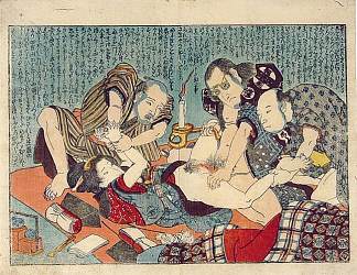强奸现场 Rape scene，歌川国芳