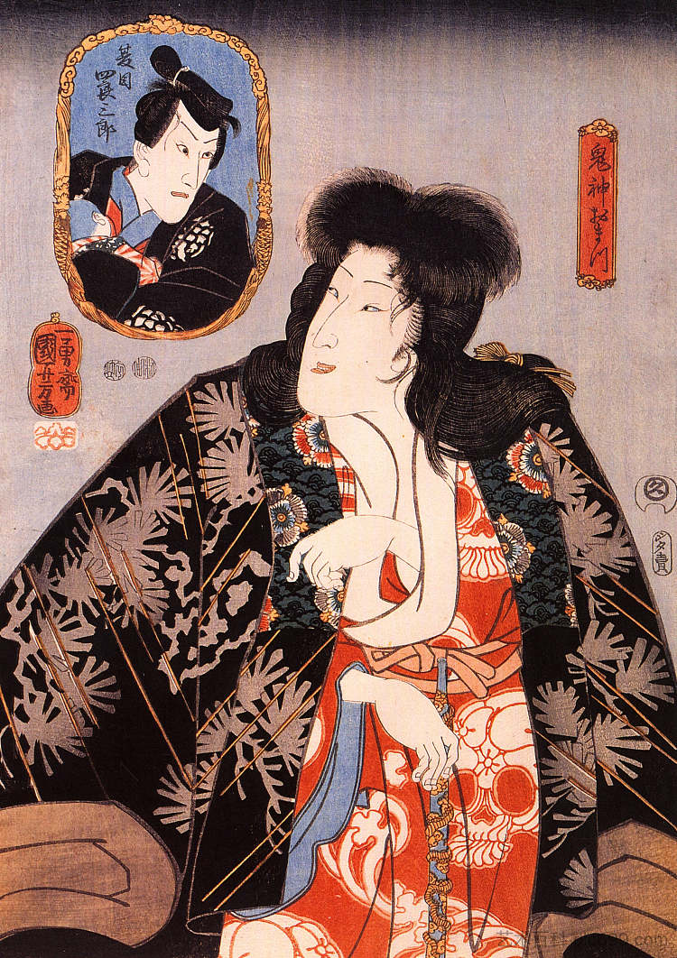 女恶魔 The female demond，歌川国芳