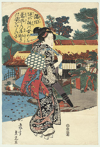 美容漫步 Beauty Strolling，歌川贞虎