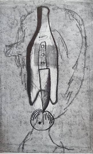 拉约什·瓦伊达 玻璃，刀，番茄 1937 Vajda Lajos Üveg, Kés , Paradicsom 1937，瓦贾达拉霍斯