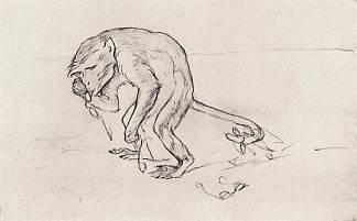 猴子和眼镜 Monkey and the glasses (1911)，瓦伦丁·谢罗夫