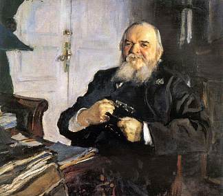 亚历山大·图尔恰尼诺夫的肖像 Portrait of Alexander Turchaninov (1906)，瓦伦丁·谢罗夫