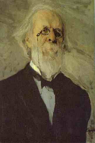 德米特里·斯塔索夫的肖像 Portrait of Dmitry Stasov (1908)，瓦伦丁·谢罗夫