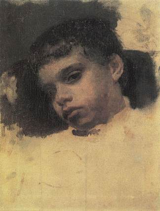 科利亚（尼古拉）西蒙诺维奇的肖像 Portrait of Kolya (Nikolay) Simonovich (1880)，瓦伦丁·谢罗夫