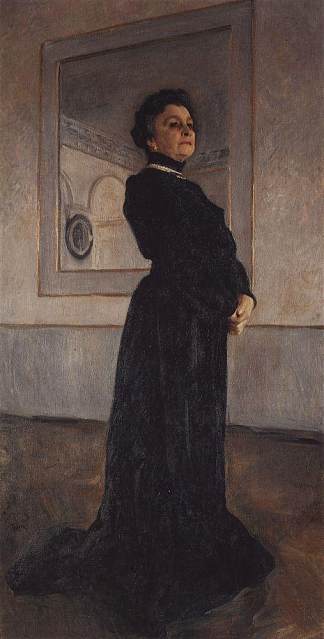 玛丽亚·尼古拉耶夫娜·叶尔莫洛娃的肖像 Portrait of Maria Nikolayevna Yermolova (1905)，瓦伦丁·谢罗夫