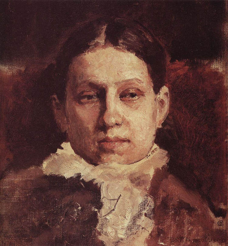 维拉·雷皮娜的肖像 Portrait of Vera Repina (1881)，瓦伦丁·谢罗夫