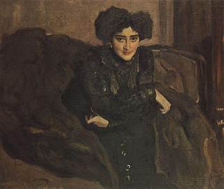 叶夫多基亚·洛塞娃的肖像 Portrait of Yevdokia Loseva (1903)，瓦伦丁·谢罗夫