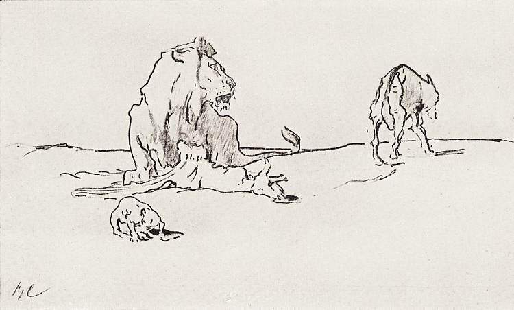 狮子与狼 The Lion and the Wolf (1911)，瓦伦丁·谢罗夫