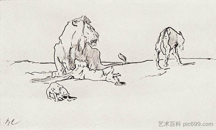 狮子与狼 The Lion and the Wolf (1911)，瓦伦丁·谢罗夫