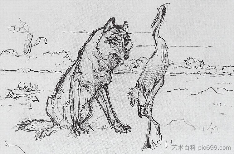 狼与鹤 The Wolf and the Crane，瓦伦丁·谢罗夫