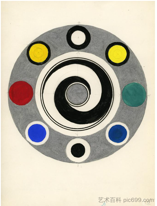 颜色圈。第四本“计划书”。相册 #1,第一个文件夹 Circle of Color. The Fourth 'Book of Schemes'. Album #1, the First Folder (1969 - 1978),瓦列里·拉马赫