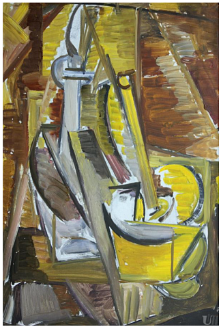 组成。静物与卧螺离心机 Composition. Still Life with a Decanter (1959)，瓦列里·拉马赫