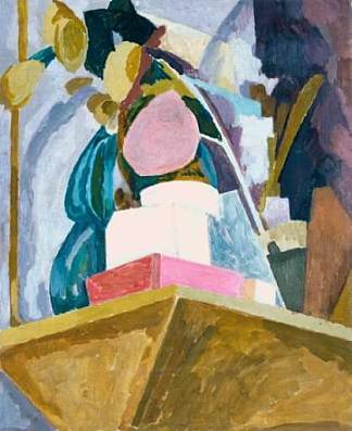 壁炉架角落的静物 Still Life on Corner of a Mantelpiece (1914)，瓦内萨·贝尔