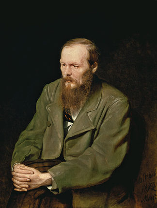 作者费奥多尔·陀思妥耶夫斯基的肖像 Portrait of the Author Feodor Dostoyevsky (1872)，瓦西里佩洛夫