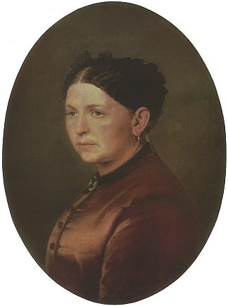 费奥多西亚·雷萨诺娃的肖像 Portrait of Feodosya Resanova (1868)，瓦西里佩洛夫