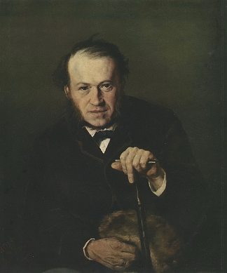 瓦西里·别佐诺夫的肖像 Portrait of Vasily Bezsonov (1869)，瓦西里佩洛夫