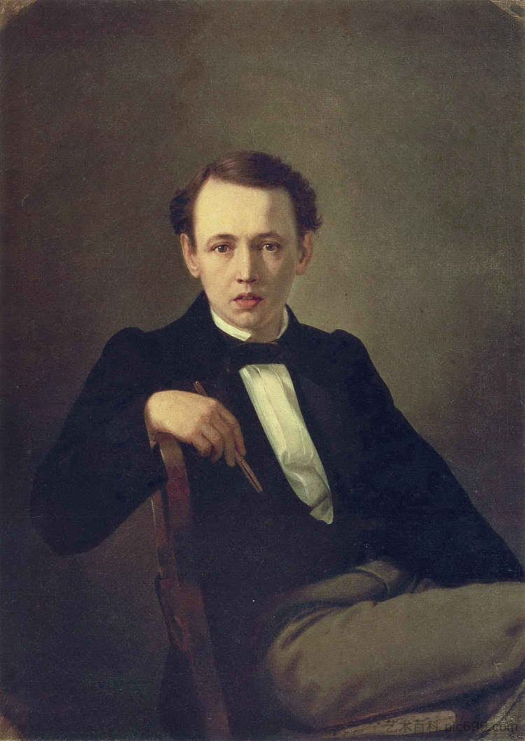 自画像 Self-portrait (1851)，瓦西里佩洛夫