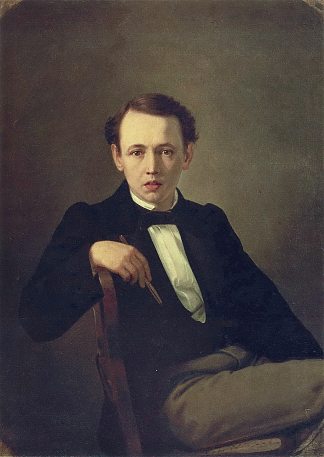 自画像 Self-portrait (1851)，瓦西里佩洛夫