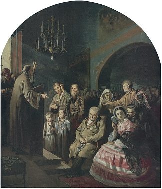 乡村讲道 Sermon in a Village (1861)，瓦西里佩洛夫