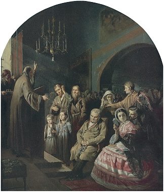 乡村讲道 Sermon in a Village (1861)，瓦西里佩洛夫