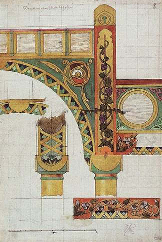 金门详情 Details of golden gates (1893)，瓦西里波列诺夫