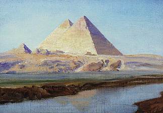 胡夫和切弗伦大金字塔 Great Pyramids of Cheops and Chephren (1899)，瓦西里波列诺夫