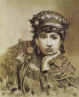 黑山女孩 Montenegrin girl (1876)，瓦西里波列诺夫