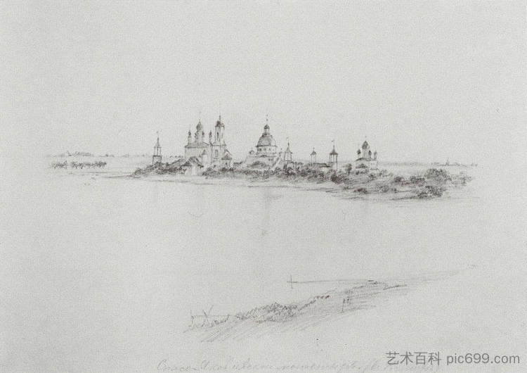 罗斯托夫的救世主雅各布修道院 Saviour-Jacob Monastery in Rostov (1860)，瓦西里波列诺夫