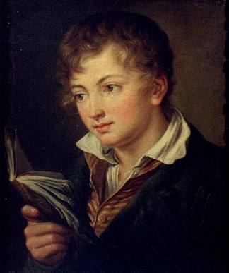男孩与书 Boy with book，瓦西里·特罗平宁