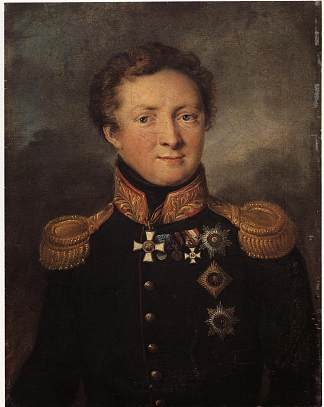 艾·戈尔恰科夫将军的肖像 Portrait of General AI Gorchakov，瓦西里·特罗平宁