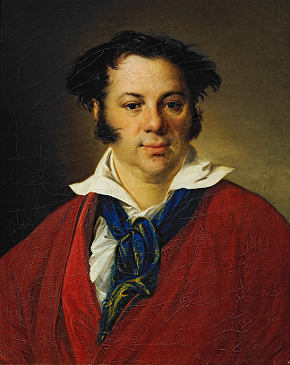 K.G.拉维奇的肖像 Portrait of K.G.Ravich (1823)，瓦西里·特罗平宁