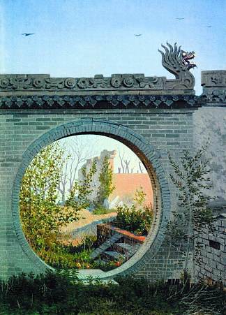 楚谷察克的花园大门 A Garden gate in Chuguchak (1869 – 1870)，瓦西里·维列什查金