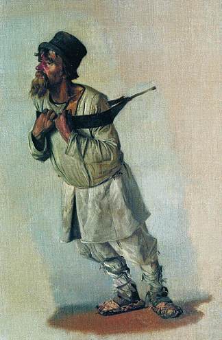 牵手在表带上的布拉克 Burlak who hold hands on the strap (1866)，瓦西里·维列什查金