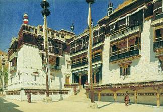 拉达克的赫米斯修道院 Hemis Monastery in Ladakh (1875)，瓦西里·维列什查金