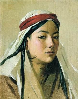 巴查的肖像 Portrait of a bacha (c.1867; Uzbekistan                     )，瓦西里·维列什查金