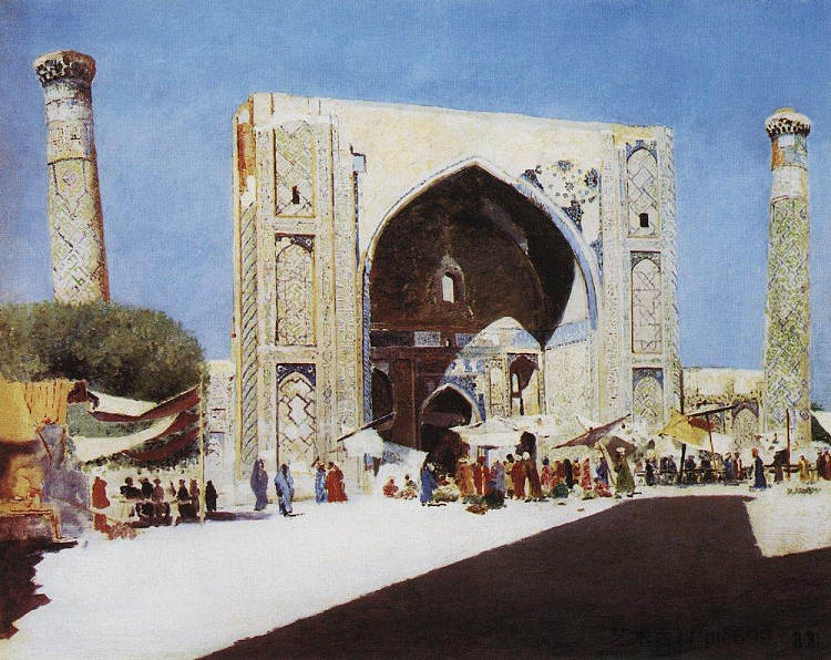 撒马尔罕 Samarkand (1869 - 1870)，瓦西里·维列什查金