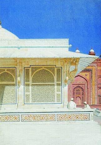 法塔赫布尔西克里的谢赫萨利姆奇什蒂墓 Tomb of Sheikh Salim Chishti in Fatehpur Sikri (1874 – 1876)，瓦西里·维列什查金