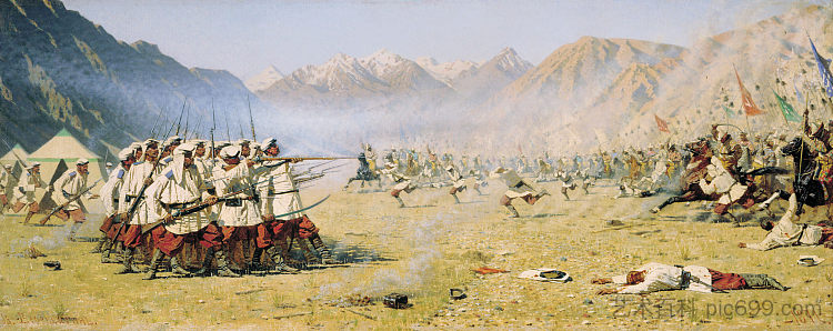 不知情攻击 Unawares attack (1871)，瓦西里·维列什查金