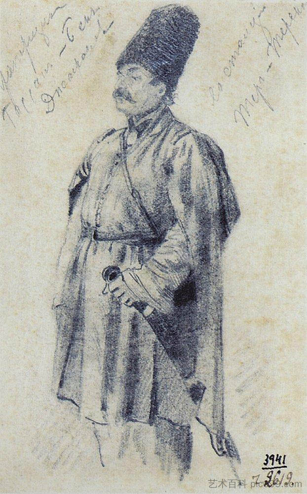 准尉哈桑-贝克·扎格拉诺夫 Warrant Officer Hassan-Beck Dzhagranov (1863 - 1864)，瓦西里·维列什查金