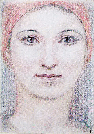 一个年轻女子的肖像 Portrait of a Young Woman (1950)，瓦西里·卡西扬