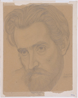 男性肖像 Male Portrait (1921)，瓦西尔耶尔洛夫