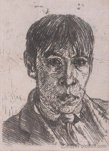 自画像 Self Portrait (1912)，瓦西尔耶尔洛夫