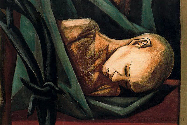 人权壁画。死去的孩子（细节） Mural of Human Rights. Dead Child (Detail) (1953)，维拉萨内蒂