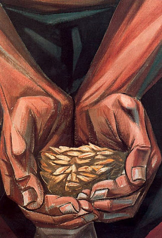 人权壁画。结出果实的种子（详细） Mural of Human Rights. The Seeds that Give the Fruit (Detail) (1953)，维拉萨内蒂