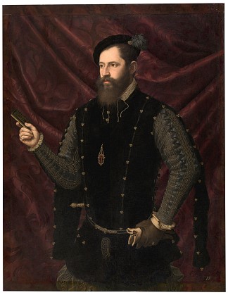 圣地亚哥绅士的肖像 Retrato De Un Caballero Santiaguista (c.1560)，维森特·胡安·马西普