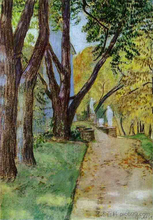 在公园散步 A Walk in the Park (1904; Podolsk,Russian Federation  )，鲍里索夫·穆萨托夫