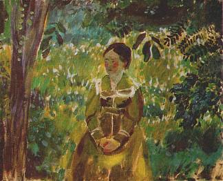 花园里的女士 Lady in a Garden (c.1903; Podolsk,Russian Federation                     )，鲍里索夫·穆萨托夫