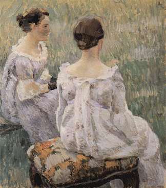 两位女士 Two Ladies (1899; Saratov,Russian Federation                     )，鲍里索夫·穆萨托夫